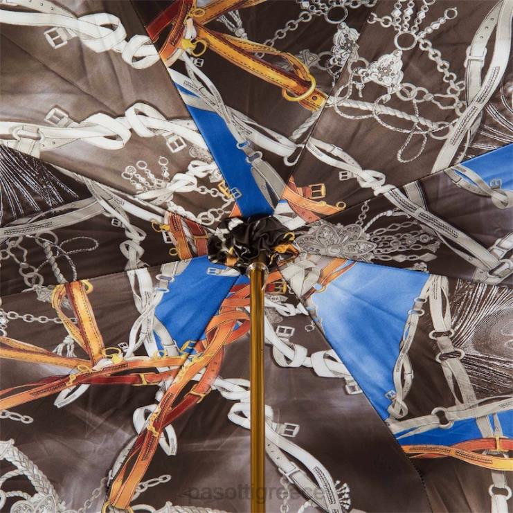 ομπρέλα | PASOTTI 189 58152-1 d33 - ναυτική ομπρέλα με στάμπα χαλινάρι διπλό ύφασμα 2N6B8463 γυναίκες